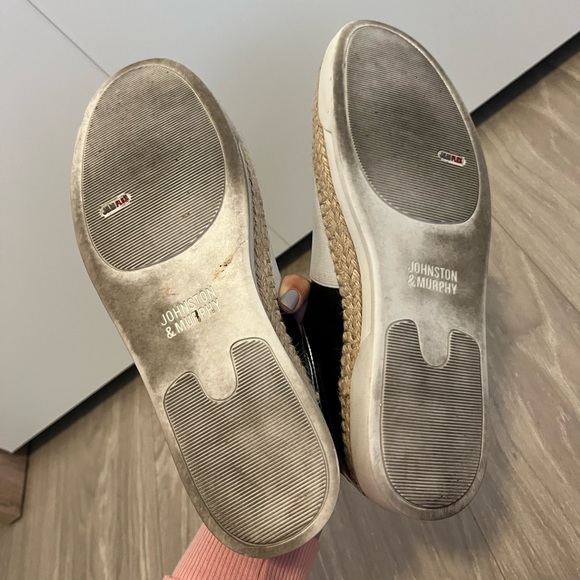 EUC Johnston & Murphy Patent Leather Sneaker Espadrilles Size 10 - Picture 3 of 6